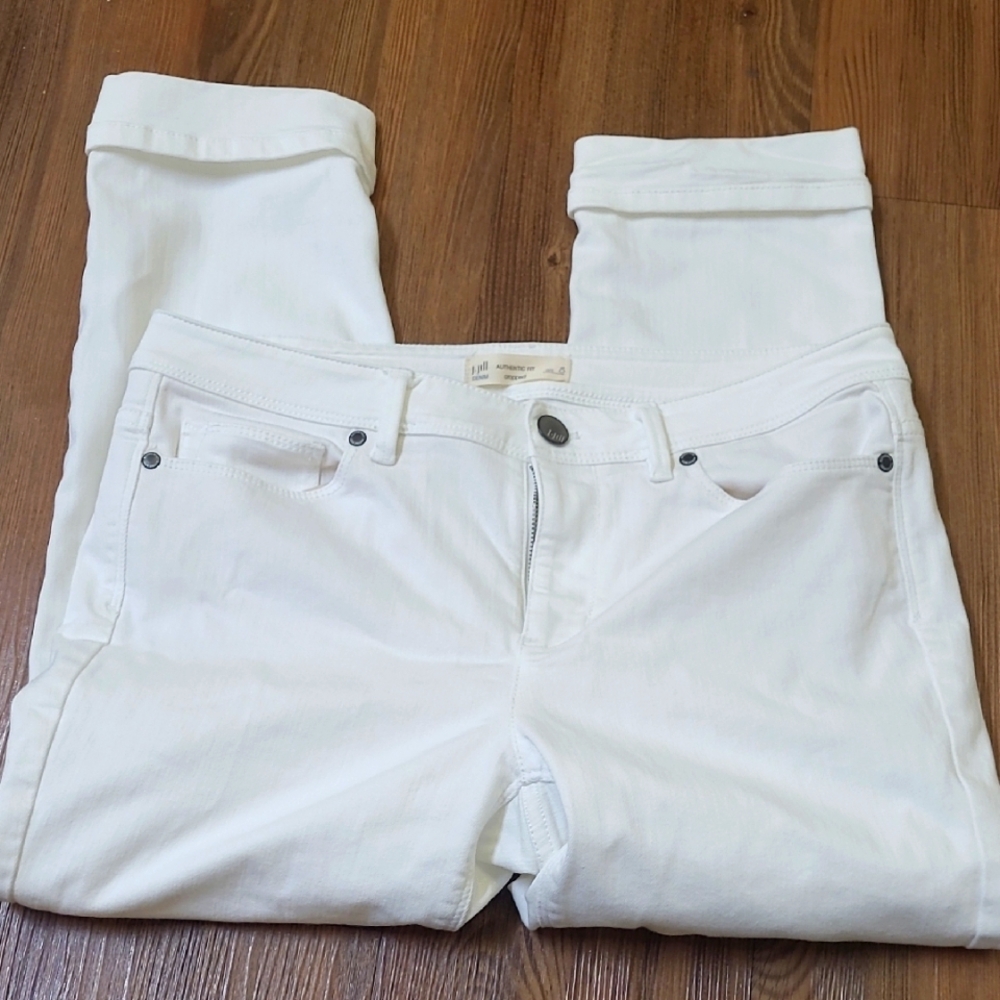 J. Jill Women's Crisp White Skinny Jeans usd exelente zise 8.